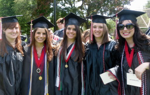 Gina and her friends at graduation day!